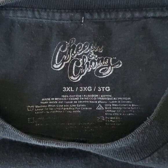 Cheech & Chong Playing Card Black 3XL Tshirt - Picture 4 of 5